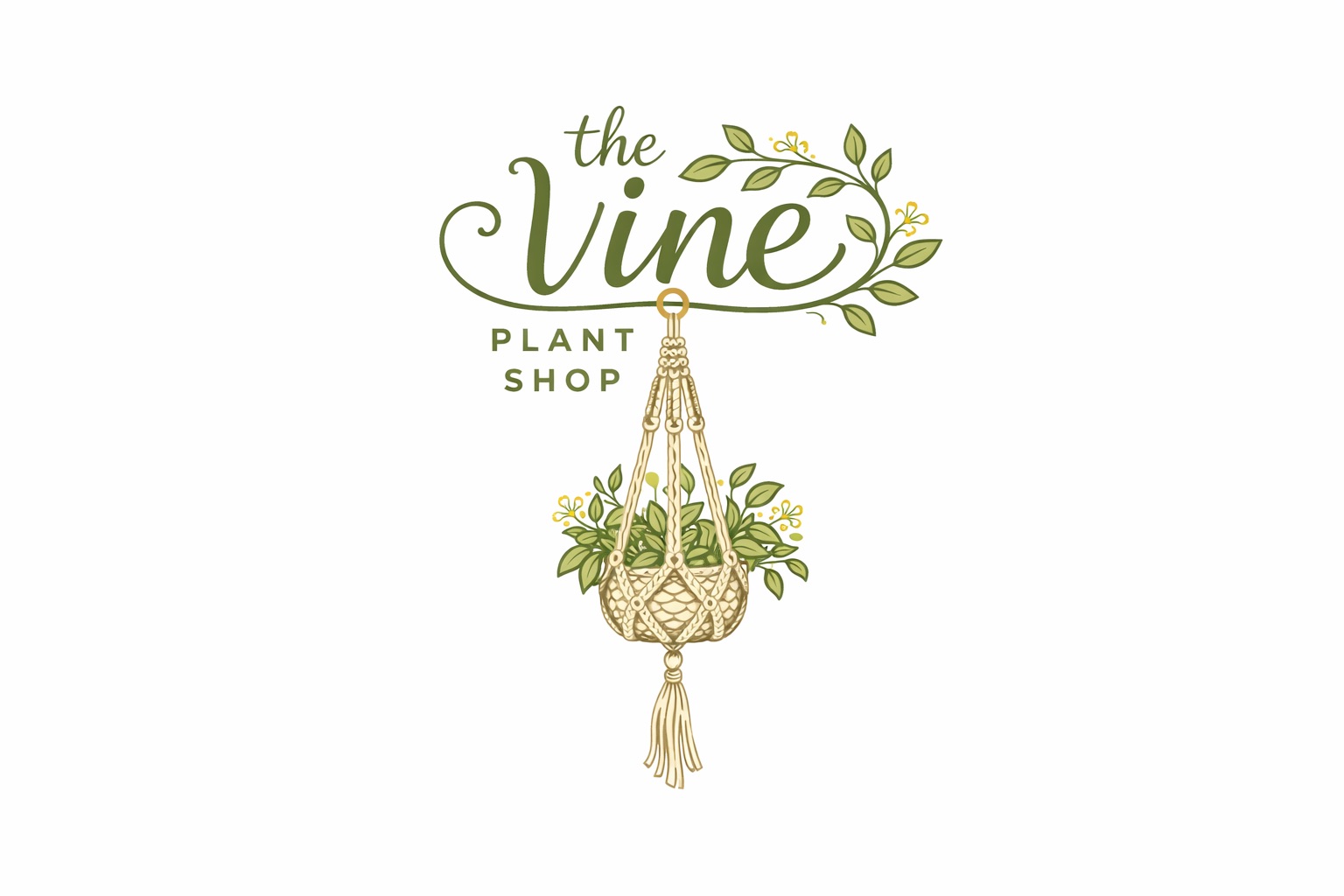 The Vine Plant Shop logo